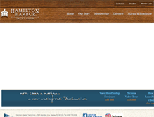Tablet Screenshot of hamiltonharboryachtclub.com